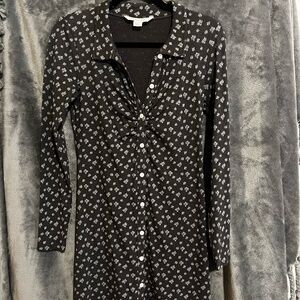 American Eagle Mini Long Sleeve Dress with Floral
